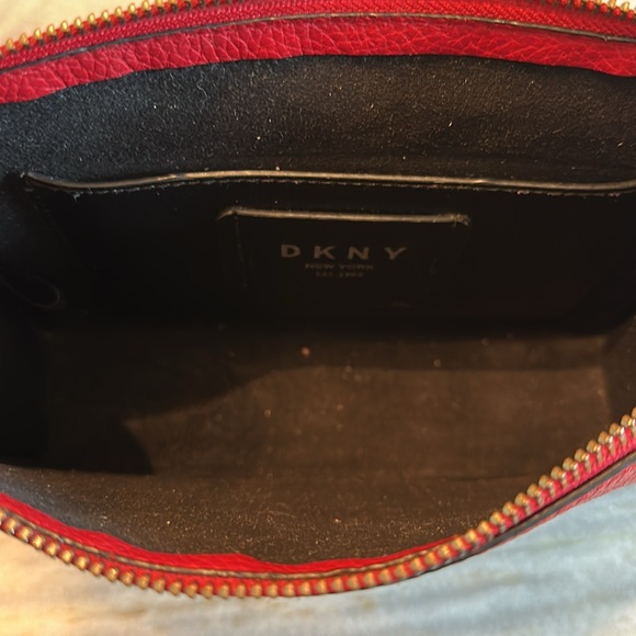 DKNY Red Leather Shoulder Bag - Picture 5 of 6